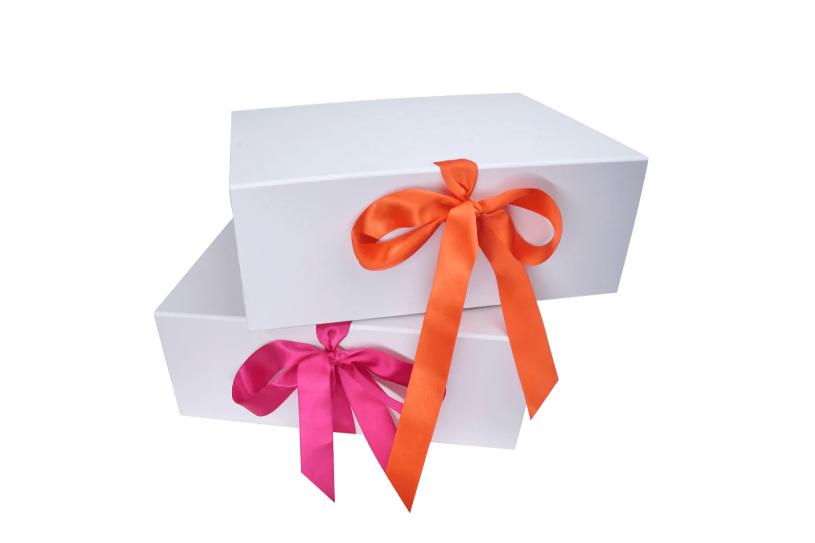 Coffret blanc avec ruban